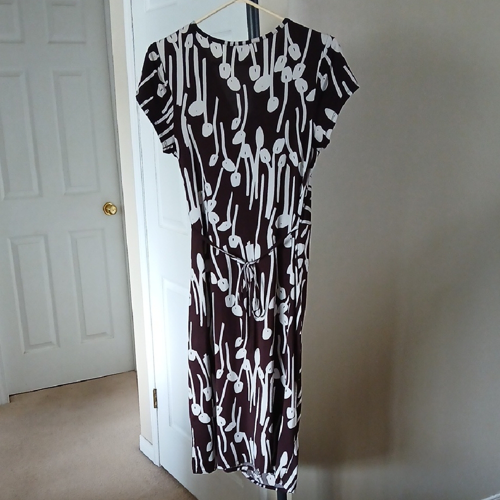 💓3/$15 Jonathan Martin Black and White Sheath Midi Dress - Picture 2 of 5